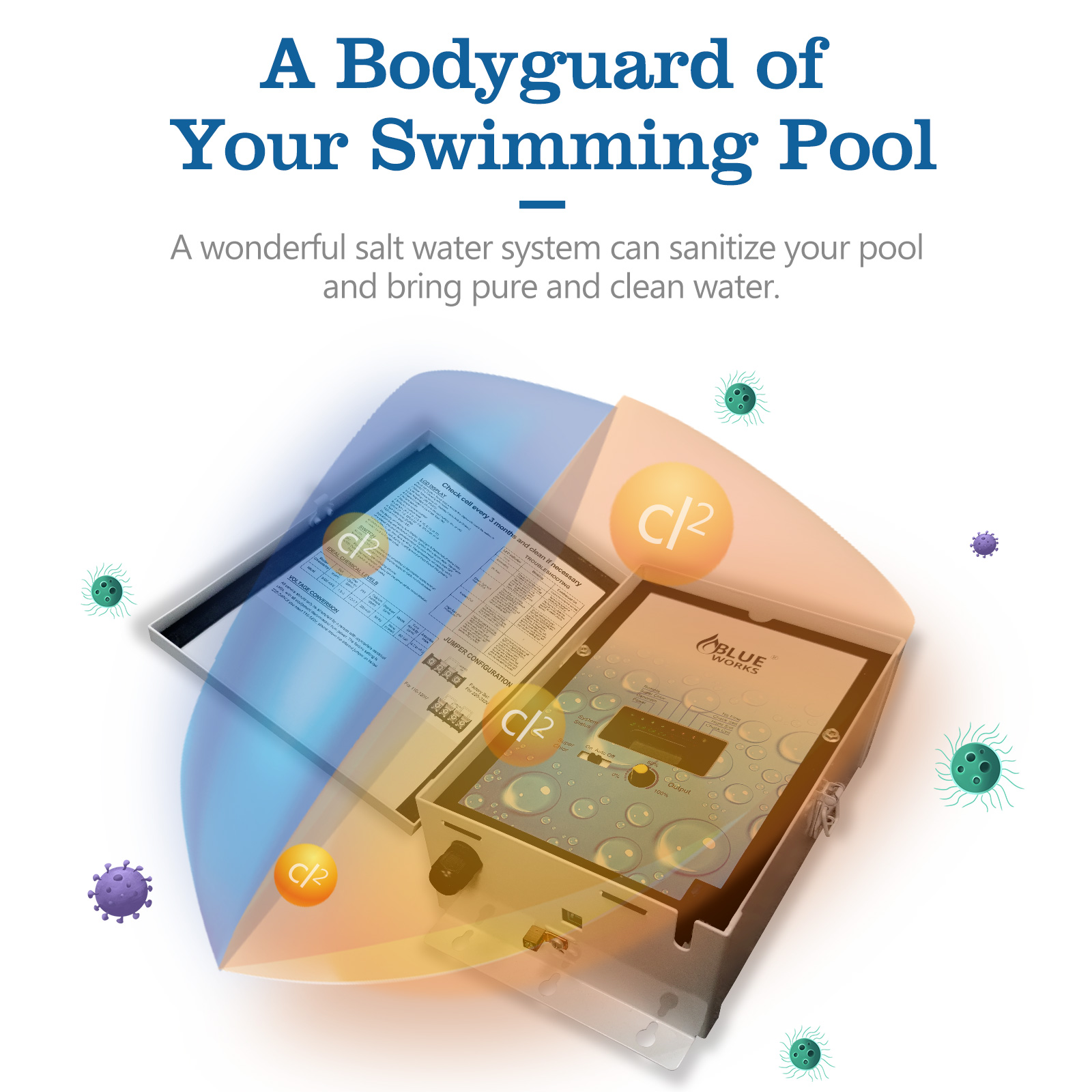 Best BLUE WORKS BLHY Saltwater Generator Chlorinator Manufacturers and